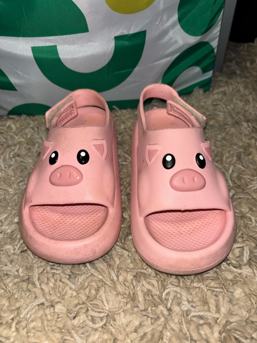 Kids Pink Pig Sandals - Cute Slip-On Water Shoes